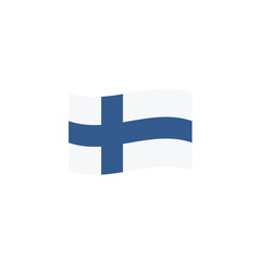 Obraz premium Flag of Finland Vector symbol