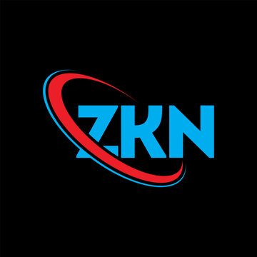 ZKN logo. ZKN letter. ZKN letter logo design. Initials ZKN logo linked with circle and uppercase monogram logo. ZKN typography for technology, business and real estate brand.