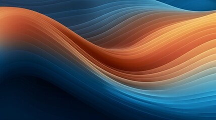 Abstract Wave Line Effect for Background and Wallpaper AI Generated