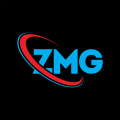 ZMG logo. ZMG letter. ZMG letter logo design. Initials ZMG logo linked with circle and uppercase monogram logo. ZMG typography for technology, business and real estate brand.