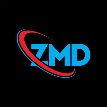 ZMD logo. ZMD letter. ZMD letter logo design. Initials ZMD logo linked with circle and uppercase monogram logo. ZMD typography for technology, business and real estate brand.