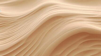 Wavy Sand Texture Background: Dented Wave of Wind AI Generated