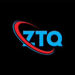 ZTQ logo. ZTQ letter. ZTQ letter logo design. Initials ZTQ logo linked with circle and uppercase monogram logo. ZTQ typography for technology, business and real estate brand.