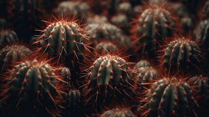 Obraz premium Thorny cactus flower background photo