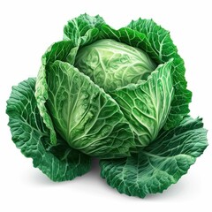 Fototapeta premium cabbage isolated on white background