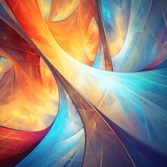 Abstract fractal. Fractal art background for creative design. Image generated AI.