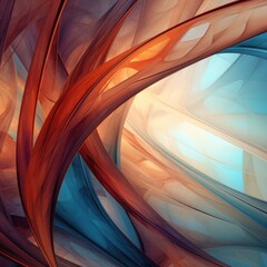 Abstract fractal. Fractal art background for creative design. Image generated AI.