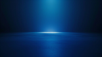 Fototapeta premium Luminous Depths: Blue Radiance Illuminates the Night. Generative AI