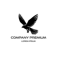 Modern eagle logo design vector
