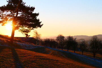 Sonnenaufgang in der buckligen Welt