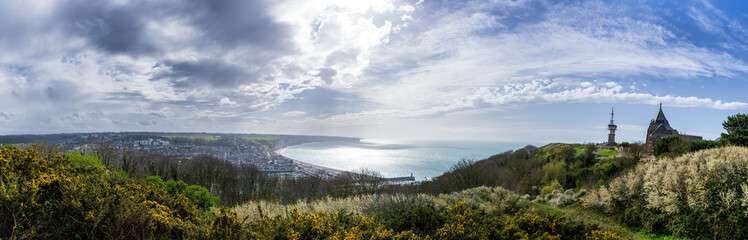 Obraz premium Normandy France Coast Panoramic View