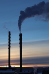 smoke from the chimney