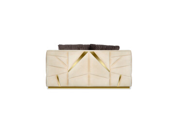 Luxurious classic sofa on a white background
