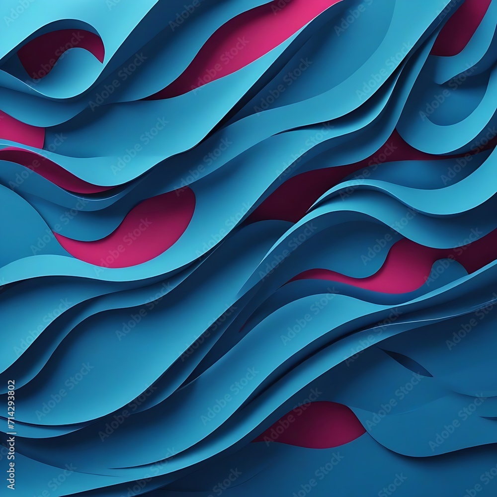 Poster 3d abstract background with paper cut shapes. vector design layout for business presentations, flyer