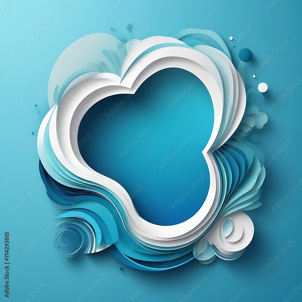 Poster 3d abstract background with paper cut shapes. vector design layout for business presentations, flyer