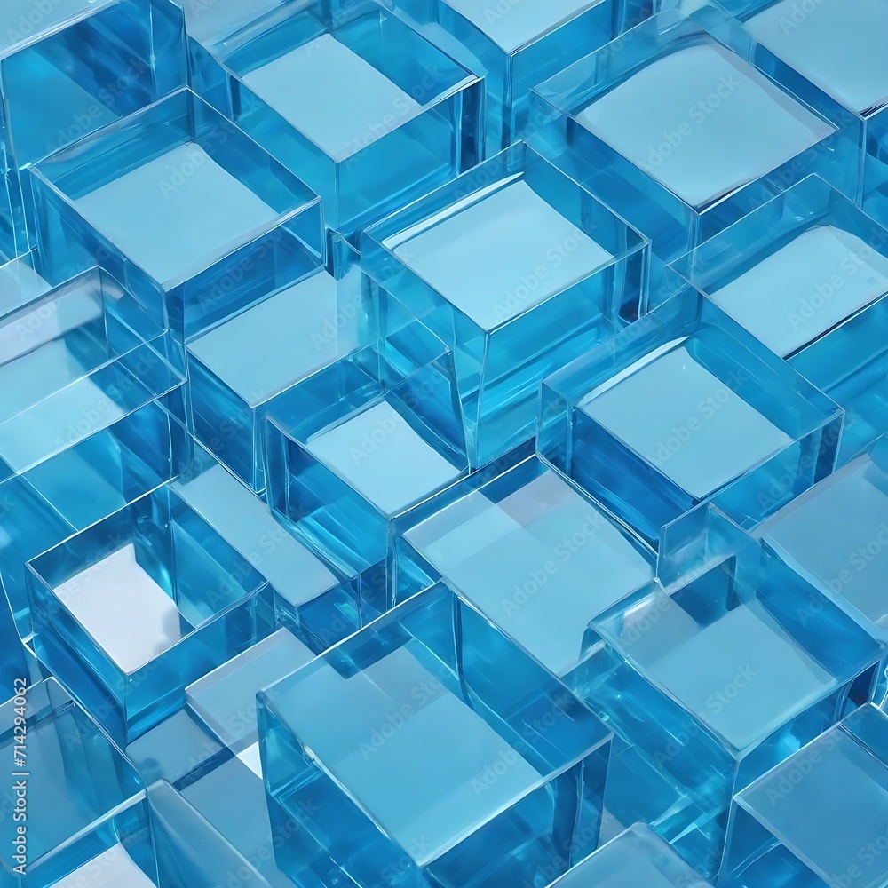 Poster abstract background with hexagons