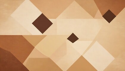 Abstract background beige and brown geometric art abstraction