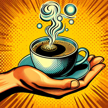 Illustration of a cup of coffee