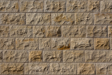 Fototapeta na wymiar External strengthening of walls with treated facing stone