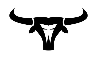 logo head bull concept vector