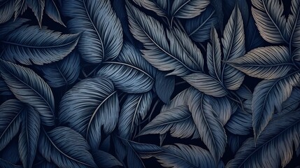 seamless background picture with leaf pattern, leaves, trees, tree branches