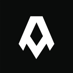 letter A monogram, A logo design, modern A logo