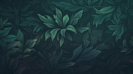 seamless background picture with leaf pattern, leaves, trees, tree branches