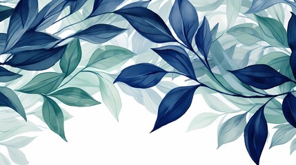 Fototapeta premium seamless background picture with leaf pattern, leaves, trees, tree branches