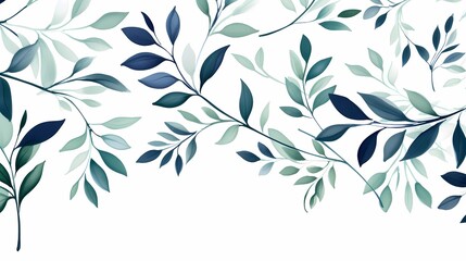 seamless background picture with leaf pattern, leaves, trees, tree branches
