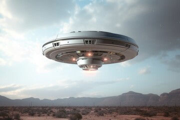 UFO camcorder captures alien spaceship near Area 51.