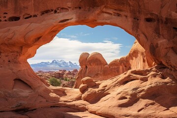 Fototapeta na wymiar Unique and rare geologic formations in Fantasy Canyon, Utah.