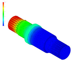 fem analysis grooved axle CV joint, mechanical design parts