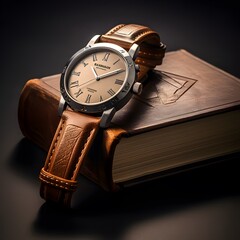 watch on a book