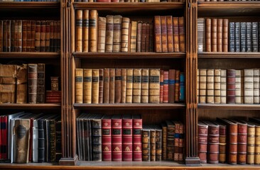 bookshelf in law office