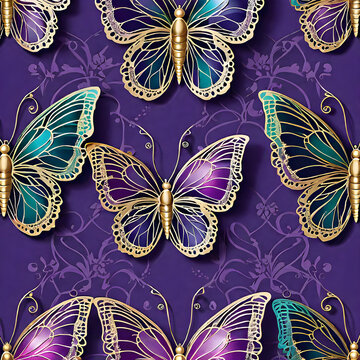 The metallic butterfly with lace wings is truly a mesmerizing sight to behold. Its wings shimmer with a radiant metallic sheen, casting a unique and captivating glow wherever it goes. But what truly s