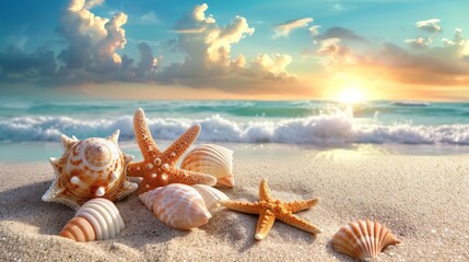  Seashells & Starfish Dancing
