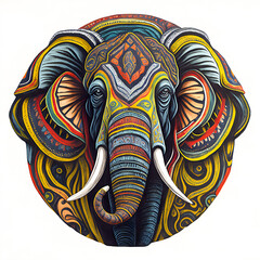 colored animal illustration on white background
