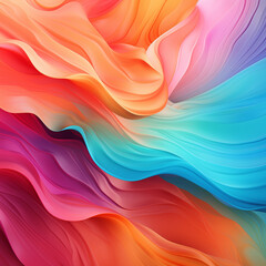 Fototapeta premium Abstract colorful body waves gradient background smooth color