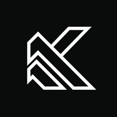 K letter logo, K monogram logo, modern K logo