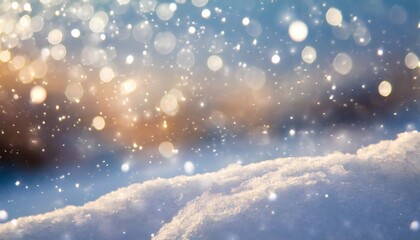 snowy winter abstract background