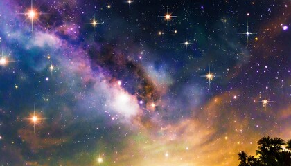 high definition star field colorful night sky space nebula and galaxies in space astronomy concept background  - obrazy, fototapety, plakaty