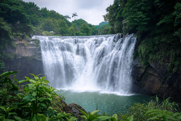 Shifen Waterfall in Pingxi District, New Taipei City.