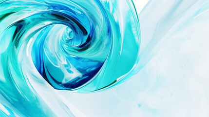 Abstract background with swirl and smooth lines, blue shades. Twirling vortex, abstract spiral