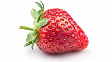 strawberry on isolated white background.