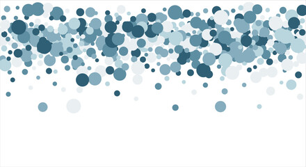 Bubbles pattern Frame Blue banner web. Colored Background. Vector illustration.