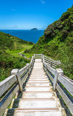 Fototapeta na wymiar Wangyougu Trail is a scenic trails in northern Taiwan, Keelung City.