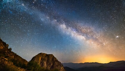 milky way and starry sky background