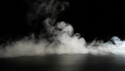 blurred smoke on black background realistic smoke on floor for overlay different projects design background for promo trailer titles text opener backdrop