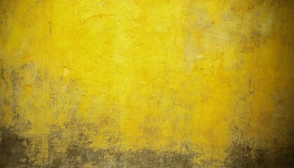 yellow grunge wall for texture background