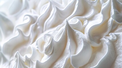 Close up whipped cream